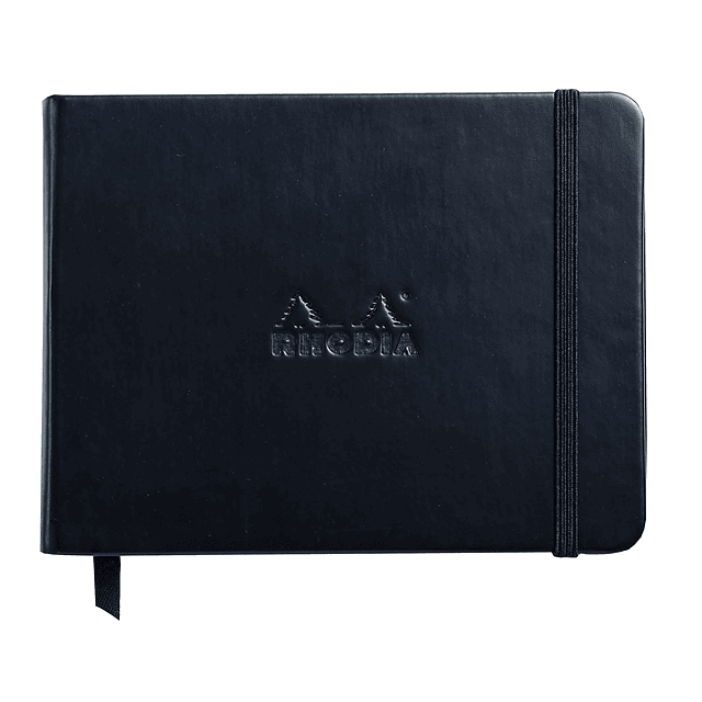 Cuaderno Notas Marfil Apaisado 14 x 11 cm - Color Negro