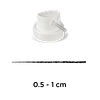 PIPE CAP 'SKINNY' (WHITE)