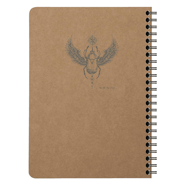 Cuaderno de líneas "Flying Spirit" A5 60 Hojas - Kraft