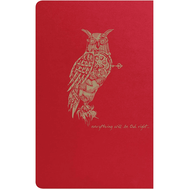 Cuaderno de líneas "Flying Spirit" ( 3 tamaños ) Rojo