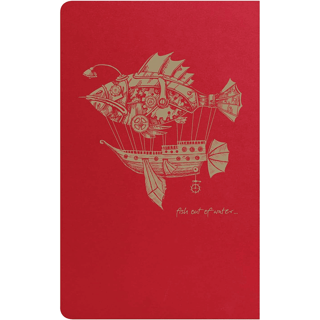 Cuaderno de líneas "Flying Spirit" ( 3 tamaños ) Rojo