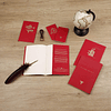 Cuaderno de líneas "Flying Spirit" ( 3 tamaños ) Rojo