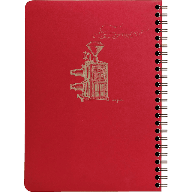 Cuaderno de líneas "Flying Spirit" A5 60 Hojas - Rojo