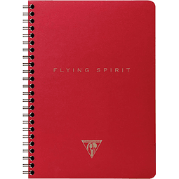 Cuaderno de líneas "Flying Spirit" A5 60 Hojas - Rojo