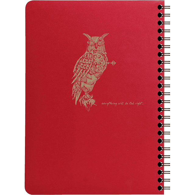 Cuaderno de líneas "Flying Spirit" A5 60 Hojas - Rojo