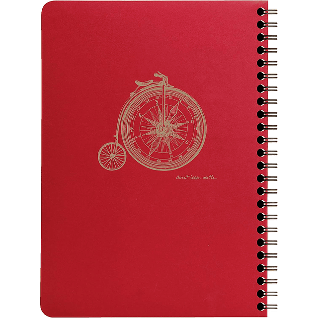 Cuaderno de líneas "Flying Spirit" A5 60 Hojas - Rojo