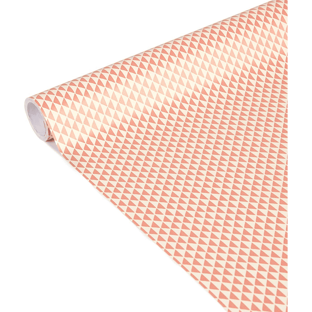 Rollo de papel de regalo - "Triángulo Rosa" 5 m x 0,35 m