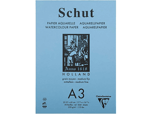 Papel de Acuarela Schut - 250 g A3 - 30 hojas