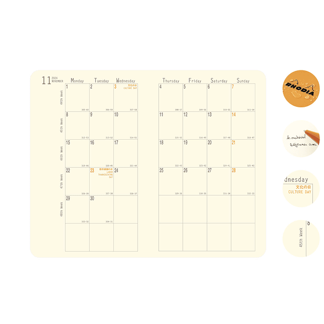 Rhodia Monthly Planner 2024 A5