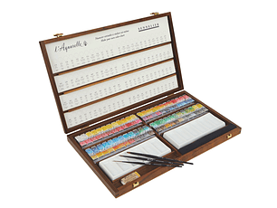 Estuche de nogal 96 media pastillas