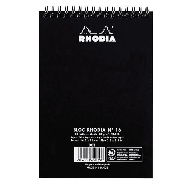 Notepad Anillado Superior - 14,8 x 21 cm (2 colores)
