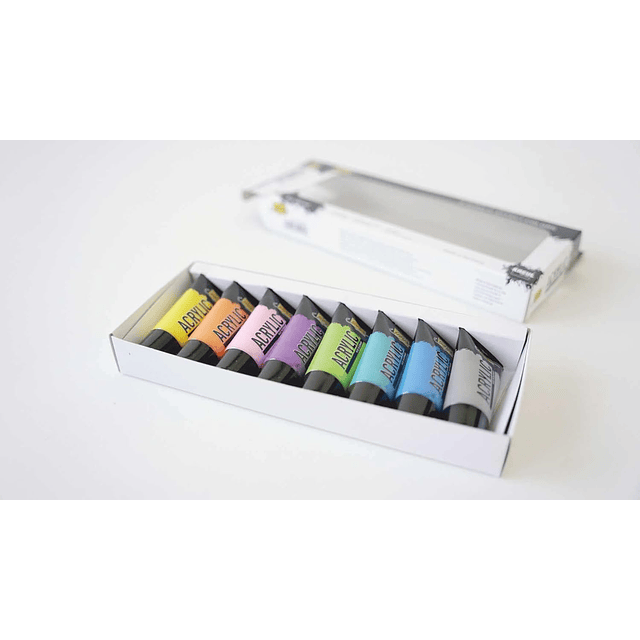 SOLO GOYA Acrílico Tubos 20 ml Set de 8 - Multicolor