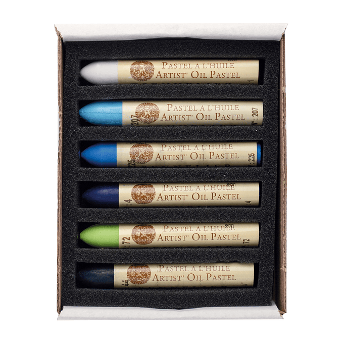 Sennelier Oil Pastels - Set de 6 colores TEMÁTICA PAISAJE MARINO 2