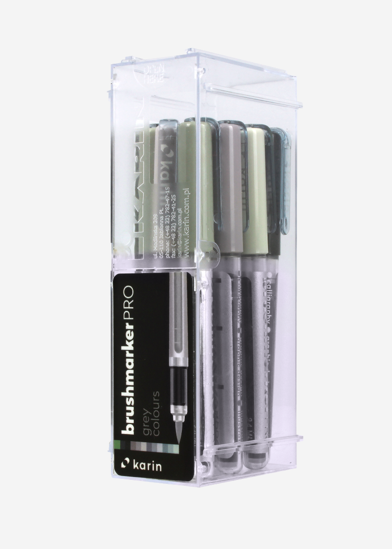 Karin BrushMarkerPro 12 Grey Colours Set