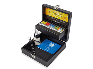 Set Acuarela de lujo - L'Aquarelle, Caja de madera conjunto de 11 x 10ml