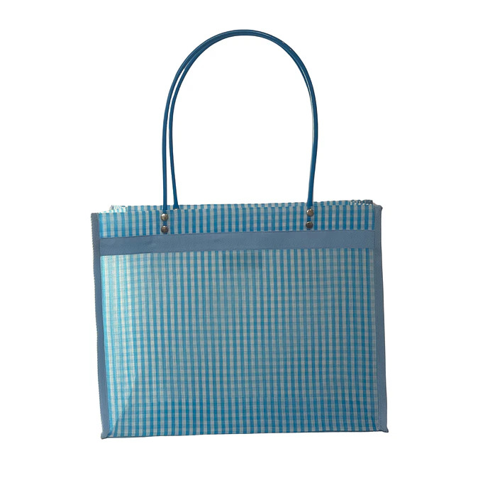Bolsa del Mandado M - Día de Jardín - Celeste 3
