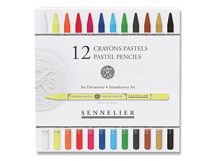 Juego de 12 lápices pastel surtidos + 12 espacios vacíos 