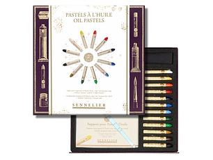 Pasteles al óleo Sennelier - Set de regalo, 12 colores