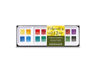 12 medias pastillas y 12 espacios vacíos - Textura Granulada