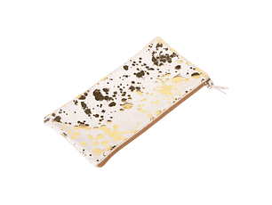 COSMICUIR Estuche plano 22x11cm Dorado