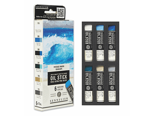 Set Óleo en Barra mini 6 Colores 12ml. PAISAJE MARINO