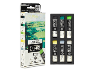 Set Óleo en Barra mini 6 Colores 12ml. PAISAJE ABSTRACTO