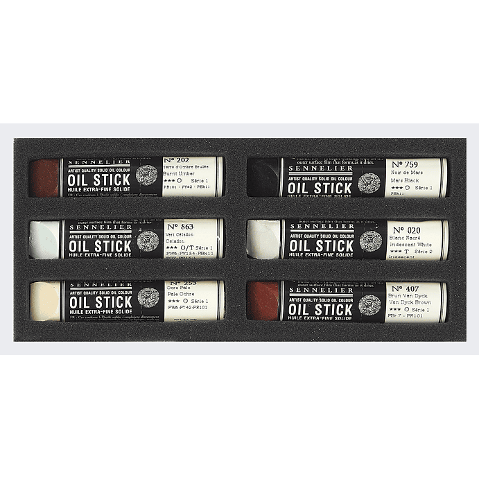 Set Óleo en Barra mini 6 Colores 12ml. GATO ATIGRADO 3