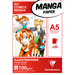 Papel Manga Multi-Técnica con hojas en blanco (2 tamaños)