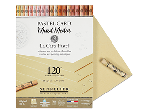 Bloc PASTEL CARD MIX MEDIA 12 Hojas