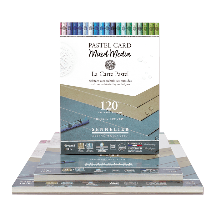 Bloc PASTEL CARD MIX MEDIA 12 Hojas 19