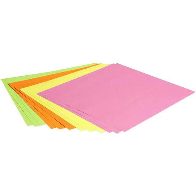 Pack Origami 100 hojas 20x20 - Colores Neon surtidos