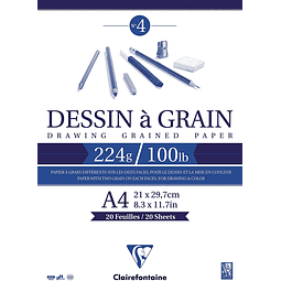 Bloc dibujo "Dessin a Grain" 224 g - (3 tamaños)