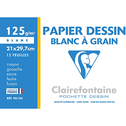 Papel Granulado "Blanc a Grain" 125 g - (2 tamaños)
