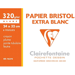 Papel "Bristol" Extra Blanco - 24 x 32 cm