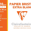 Papel "Bristol" Extra Blanco - 24 x 32 cm