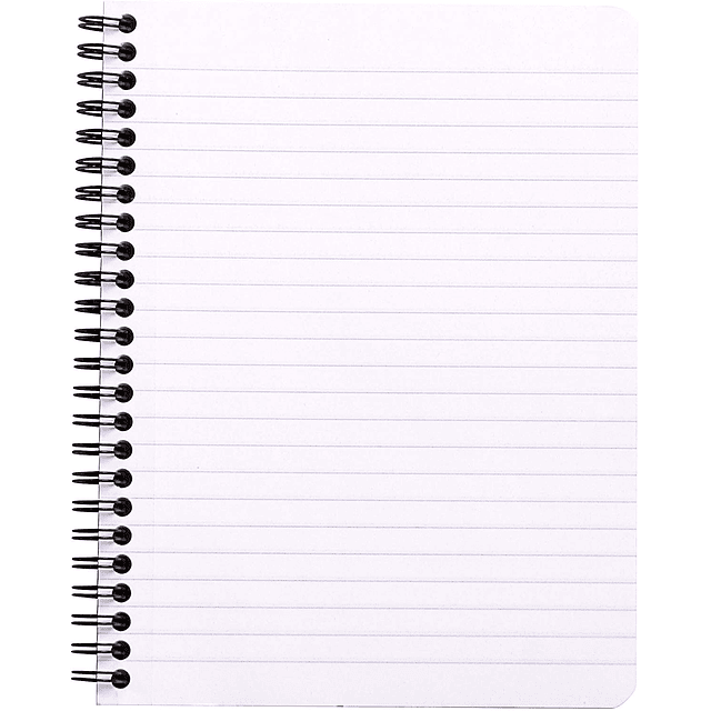 Cuaderno Doble Espiral - 16 x 21 cm - (Blanco)