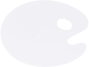 Paleta acrílica 23 x 30 cm.