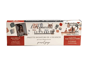 Caja de metal 12 media pastillas + 12 compartimientos - Lena Ullman