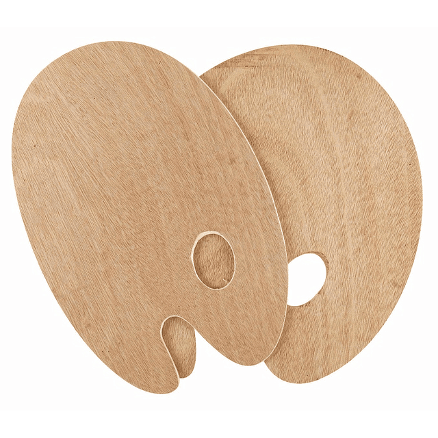 SOLO GOYA Paletas de madera - Ovaladas (2 tamaños)