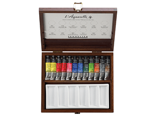 Caja de Madera Acuarela 