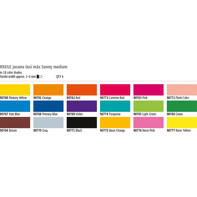 Marcador para Textil y Seda - Max Sunny 4mm (Colores)