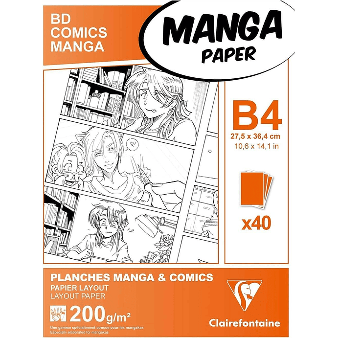 Papel Manga Multi-Técnica con hojas en blanco (2 tamaños) 2