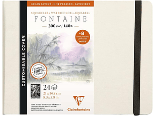 Libreta Fontaine con tarjetas de visita (300g) Tamaños