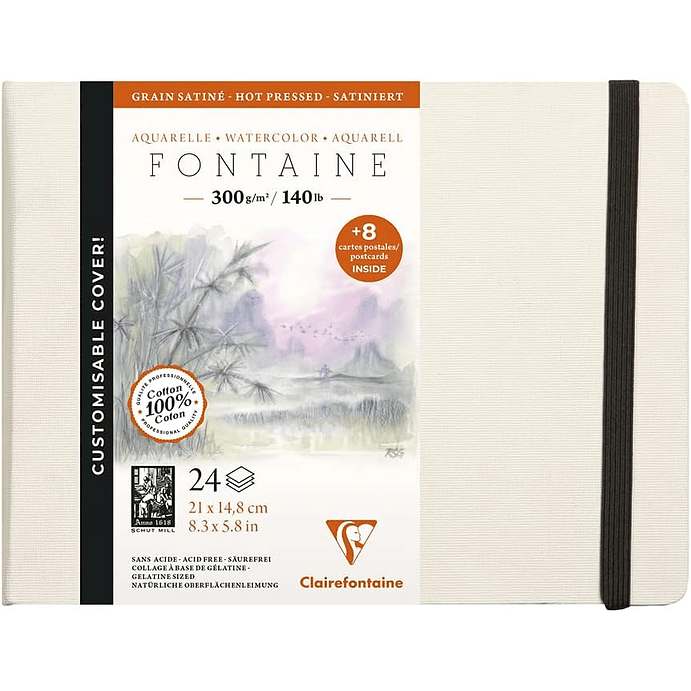 Libreta Fontaine con tarjetas de visita (300g) Tamaños 1