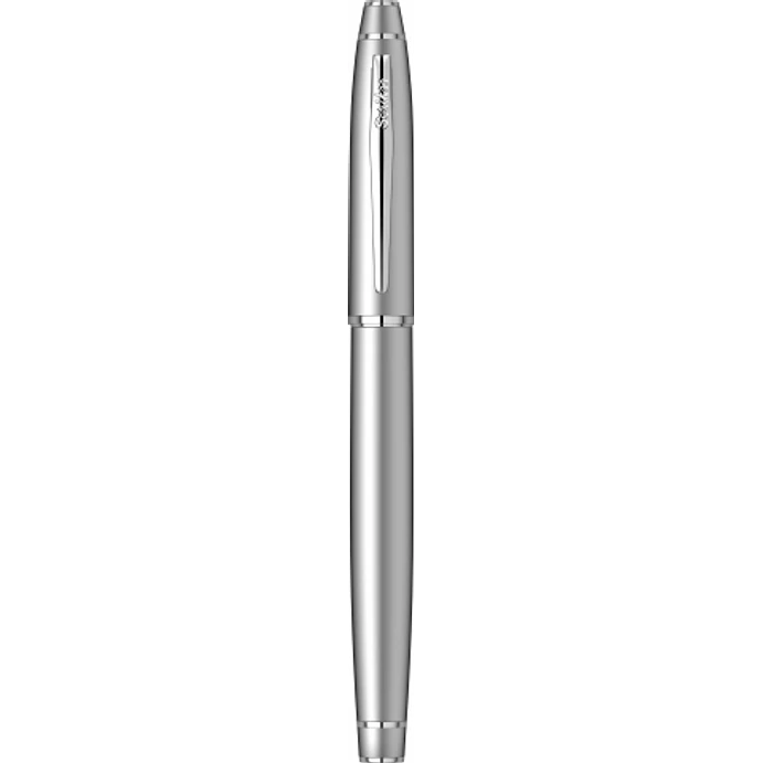 Pluma estilográfica Noble 35, acabado cromado mate, en estuche de lujo. 2