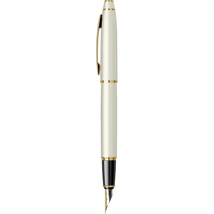 Pluma estilográfica Noble 35, color oro blanco, en estuche de lujo. 2