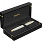 Pluma estilográfica Noble 35, color oro blanco, en estuche de lujo. - Miniatura 4