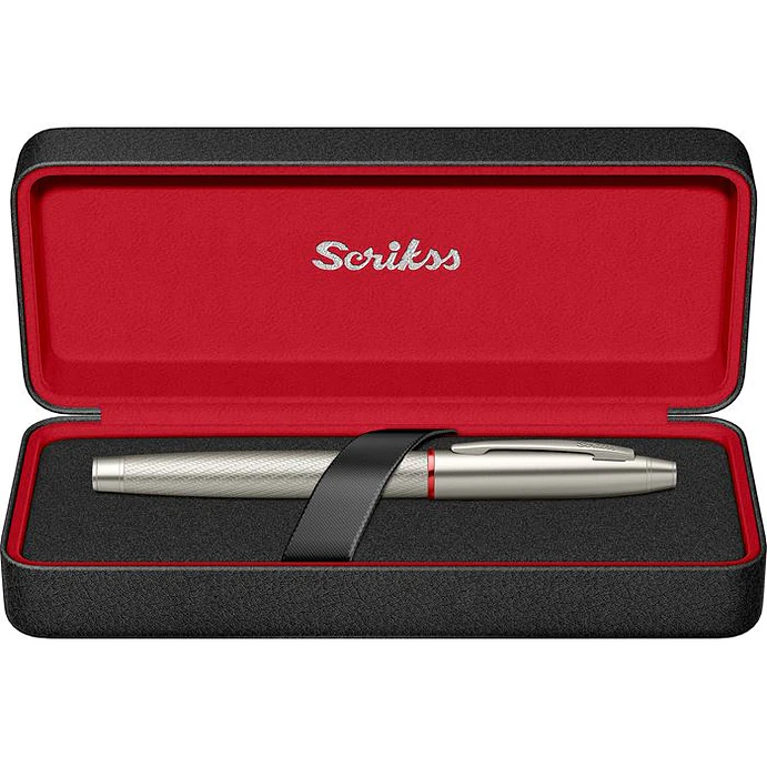 Pluma estilográfica Noble 35, plumín M, titanio mate. 4