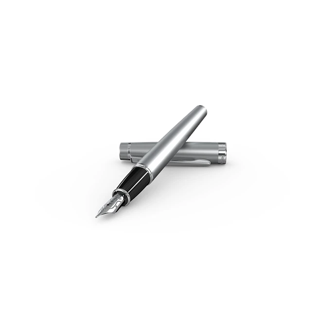 Pluma estilográfica Honour 38, plumín M, acabado cromado mate 6
