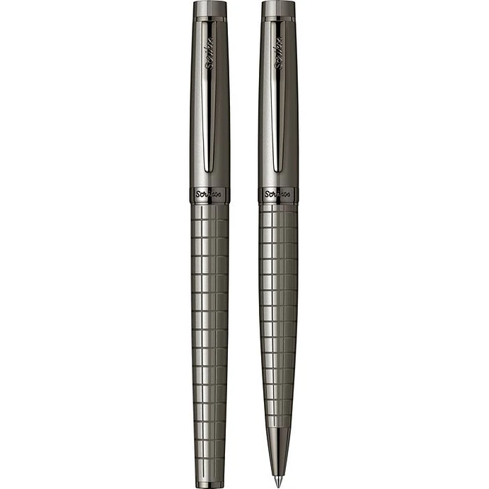 Juego de pluma estilográfica y bolígrafo Honour 38, plumín M, gris carbón. 5